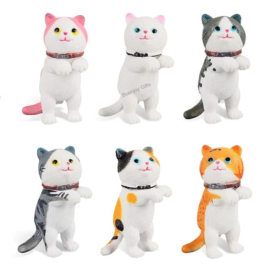 Cat Miniature Figures set of 6