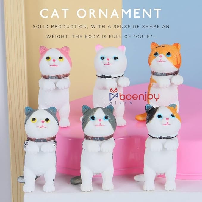 Cat Miniature Figures set of 6