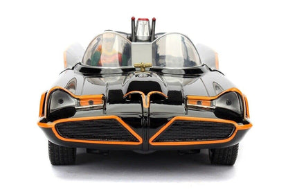 Jada Toys 98259 1966 Classic TV Series Batmobile With Batman And Robin Figures 1/24 Scale Diecast Model, Multicolor ( COD NOT AVAILABLE)