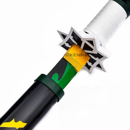 Tanjiro Green Anime Katana Sword Toy for Kids – Samurai Sword with Scabbard | Tanjiro Green Blade Ninja Cosplay Sword for Halloween Costume, Role Play & Anime Fans (104 cm)