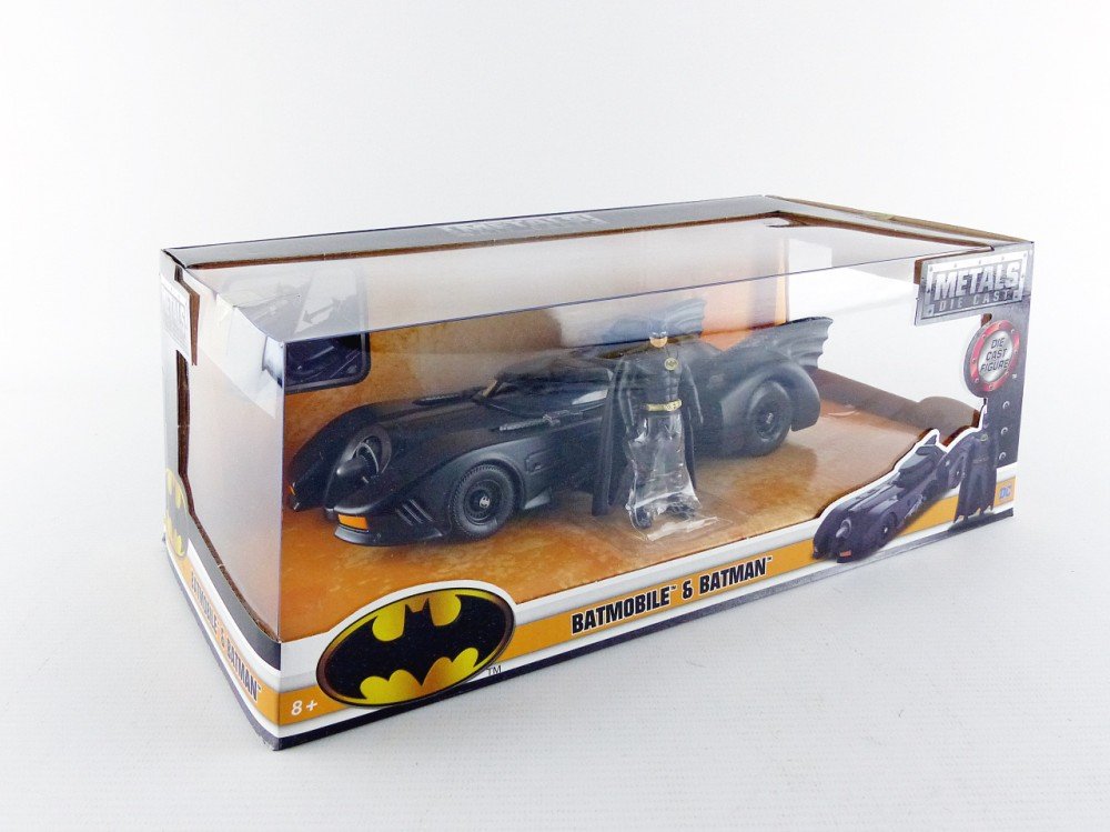Jada 1:24 1989 Batmobile Toy Vehicle With Batman Action Figure, Black ( COD NOT AVAILABLE)