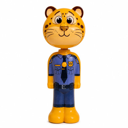 Zootopia Clawhauser Kids Pop-Up Toothbrush | Clawhauser Character Soft Bristle Toothbrush with Protective Cap for kids Boys & Girls