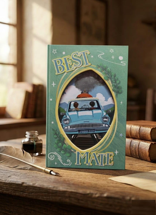 Harry Potter Hardcover Journal Diary, Vintage Writing Paper Notebook, 92 sheets Magnetic Cover (192 Pages) Size 5 * 7 inch (Best Mate)