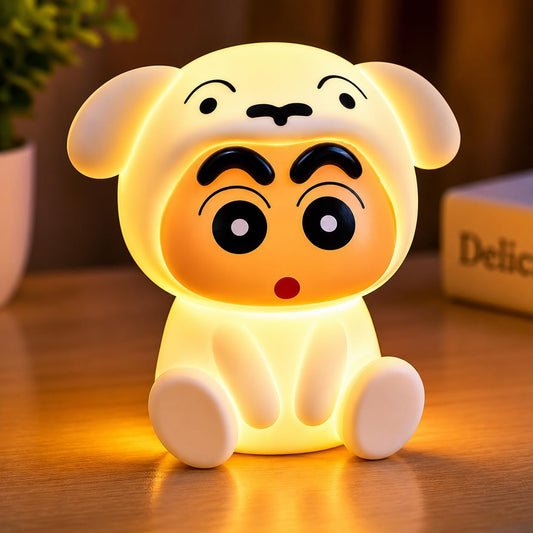 Shinchan Night Lamp for Kids | Soft Warm LED Light | Compact Bedside Table Lamp | Decorative Night Light