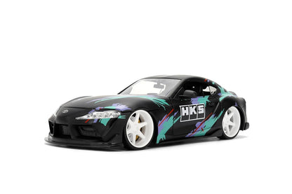 Jada 2020 Toyota GR Supra HKS, Black/Green Toys 37023-1/24 Scale Diecast Model Car ( COD NOT AVAILABLE0
