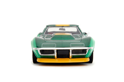 Jada Street Fighter 1:24 1969 Chevrolet Corvette Stingray ZL1 & 2.75" Cammy Figure, Toys for Kids and Adults( COD NOT AVAILABLE)