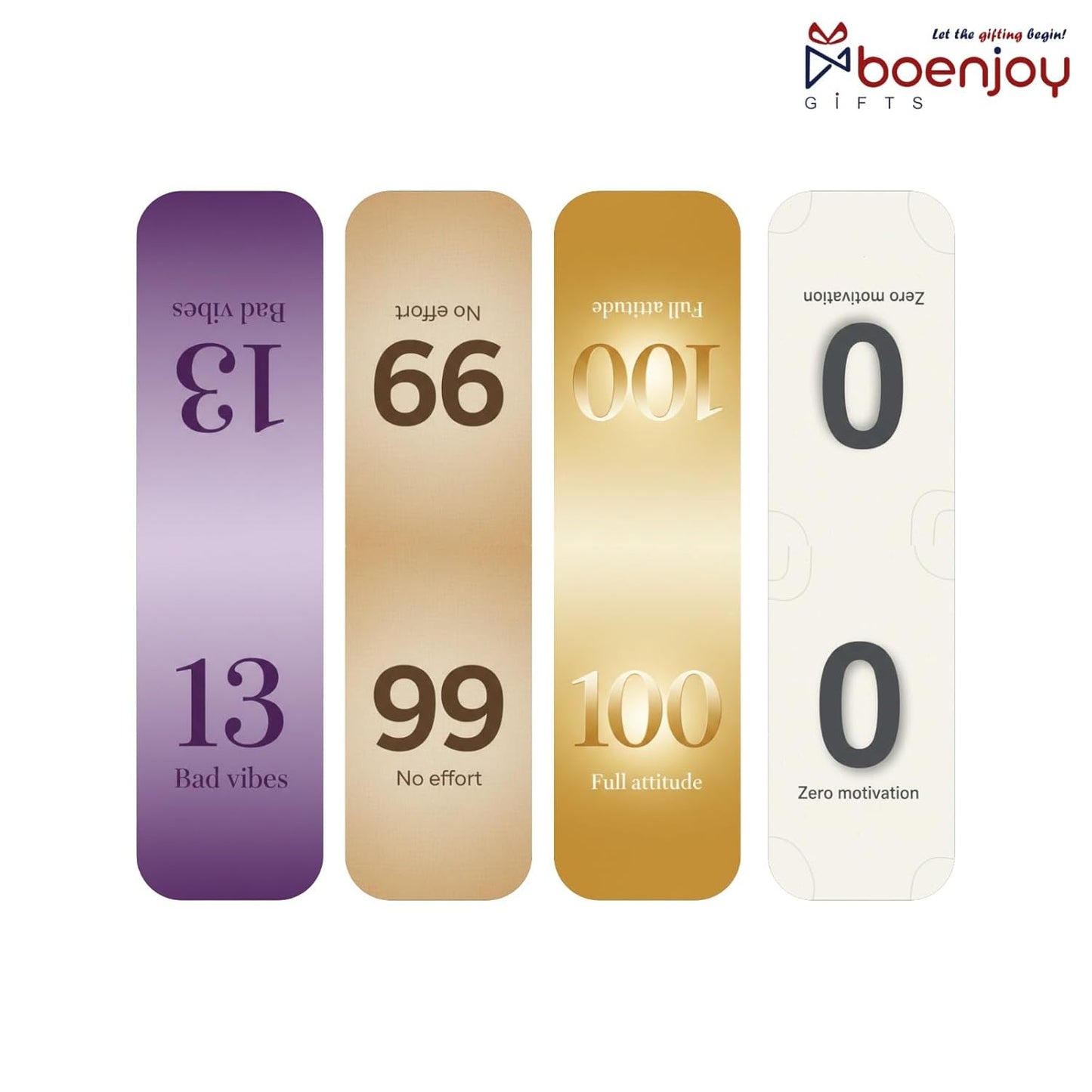 Number Mood Bookmark Set of 10-8 Magnetic Bookmarks + 2 Paper Bookmarks for Book Lovers, Aesthetic Bookmarks, Magnetic Bookmarks for Readers (11 x 2.9 cm)