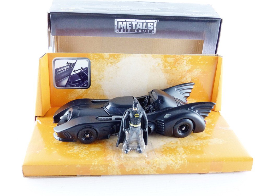 Jada 1:24 1989 Batmobile Toy Vehicle With Batman Action Figure, Black ( COD NOT AVAILABLE)
