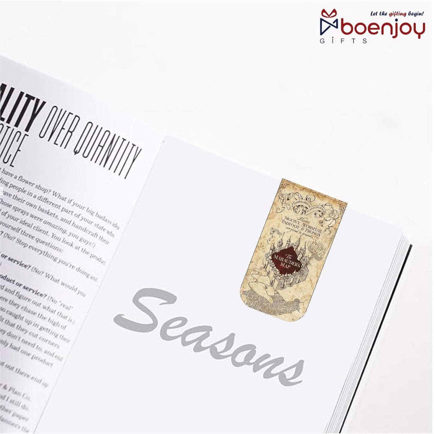 Harry Potter Bookmark Set of 10-8 Magnetic Bookmarks + 2 Paper Bookmarks for Book Lovers, Aesthetic Bookmarks, Magnetic Bookmarks for Readers (11 x 2.9 cm) (Quotes)