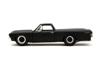 Fast & Furious Fast X 1:24 1967 Chevy El Camino Die-Cast Car, Toys for Kids and Adults,Black ( COD NOT AVAILABLE)