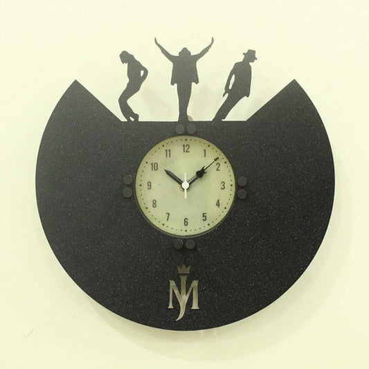 Michael Jackson Dance Tribute Wall Clock – Backlit Vinyl-Style Decor for Music & MJ Fans (12 Inch)