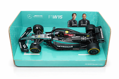 Mercedes AMG Petronas F1 W15 #44 Diecast Model Car 1:43 Scale | Bburago Formula 1 Toy Car