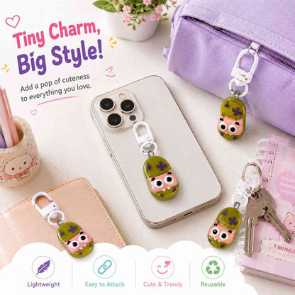 Cute Cartoon Phone Charm Set of 6 – Mini Shoe Phone Charms with Phone Hook | Kawaii Mobile Phone Charm Accessories for Phone Cases, Bags & Keys