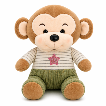 Milo the Cuddle Monkey Plush Toy – Soft Stuffed Animal for Kids, Baby & Gift (25cm Cute Teddy Doll)