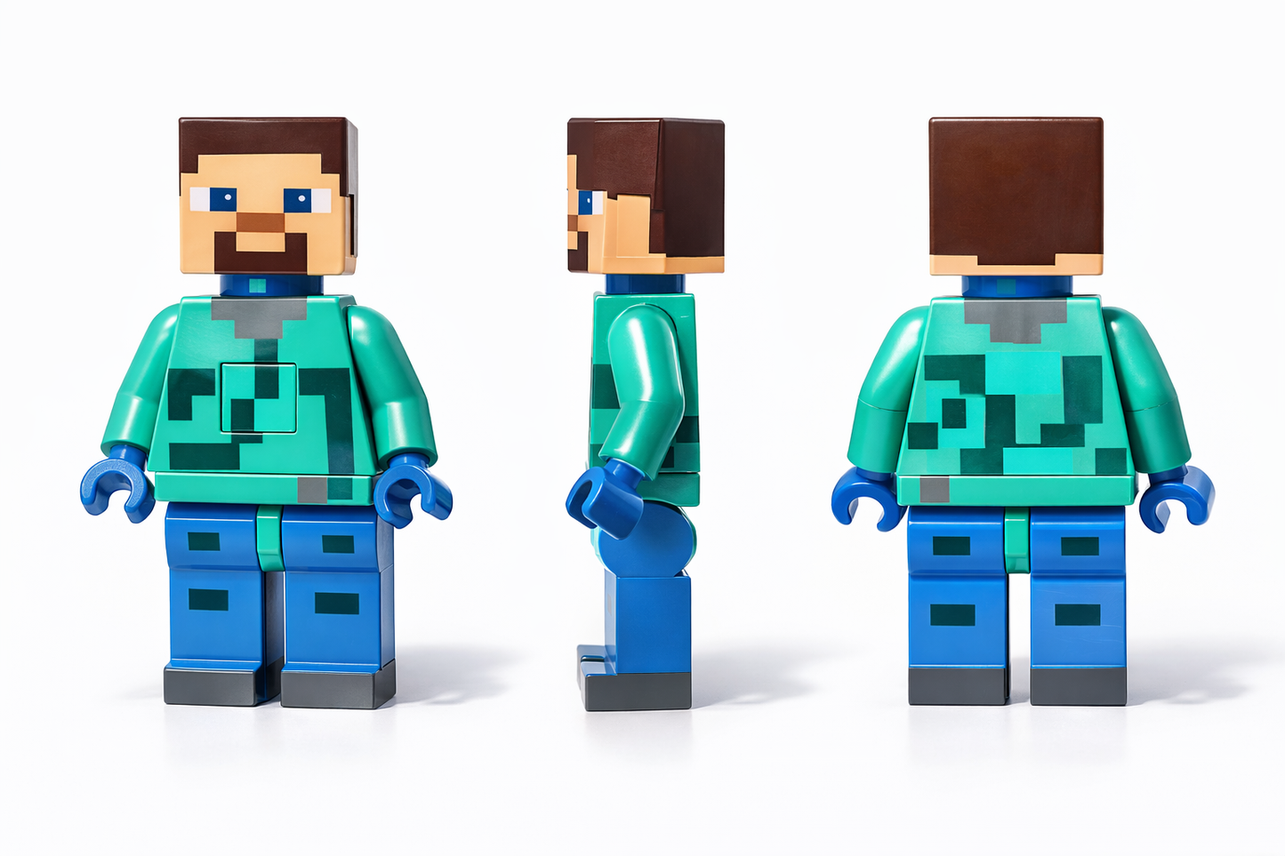 Minecraft Pixel Block Toy with Sound & Light | LED Action Figure for Kids | Gaming Character Toy Gift