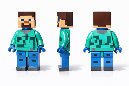 Minecraft Pixel Block Toy with Sound & Light | LED Action Figure for Kids | Gaming Character Toy Gift