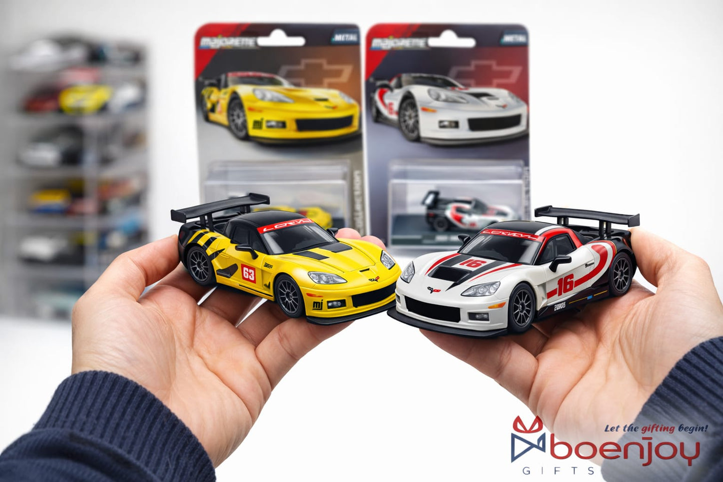 Majorette 2005 Chevrolet Corvette C6R Die-Cast Metal Hot Wheels Toy Car – 1:64 Scale Racing Model Car for Kids & Collectors (Yellow / White)COD NOT AVAILABLE