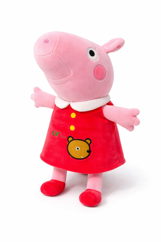Peppa Pig Plush Toy (34–36 cm) – Ultra Soft Stuffed Pig Toy for Kids, Cute Cartoon Hugging Toy, Birthday Gift for Boys & Girls