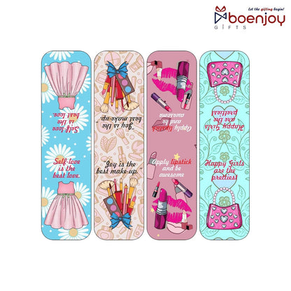 Fashion Bookmark Set of 10-8 Magnetic Bookmarks + 2 Paper Bookmarks for Book Lovers, Aesthetic Bookmarks, Magnetic Bookmarks for Readers (11 x 2.9 cm)