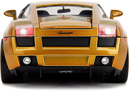 Jada Fast & Furious Fast X 1:24 Gold Lamborghini Gallardo Die-Cast Car, Toys for Kids and Adults( COD NOT AVAILABLE )