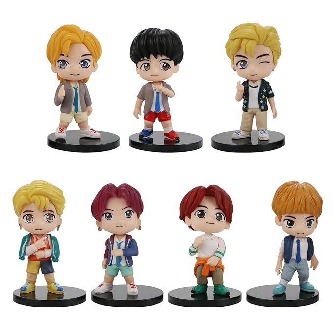 BTS -  Hip Set Of 7 |8 Cm|| Limited Edition Collectible Action Figure