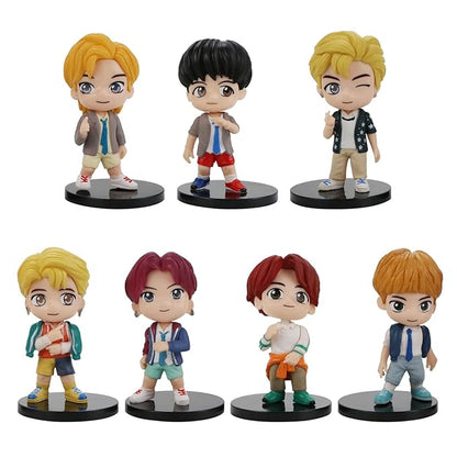 BTS -  Hip Set Of 7 |8 Cm|| Limited Edition Collectible Action Figure