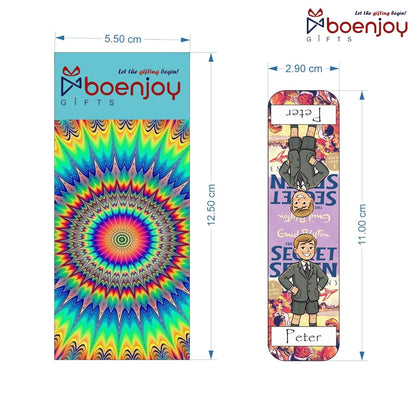 Secret Seven Bookmark Set of 10-8 Magnetic Bookmarks + 2 Paper Bookmarks for Book Lovers, Aesthetic Bookmarks, Magnetic Bookmarks for Readers (11 x 2.9 cm)