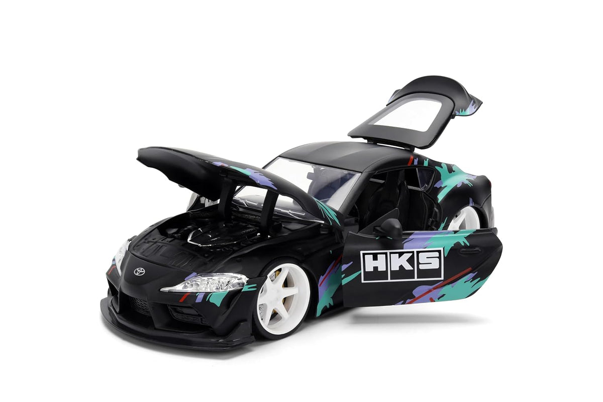 Jada 2020 Toyota GR Supra HKS, Black/Green Toys 37023-1/24 Scale Diecast Model Car ( COD NOT AVAILABLE0