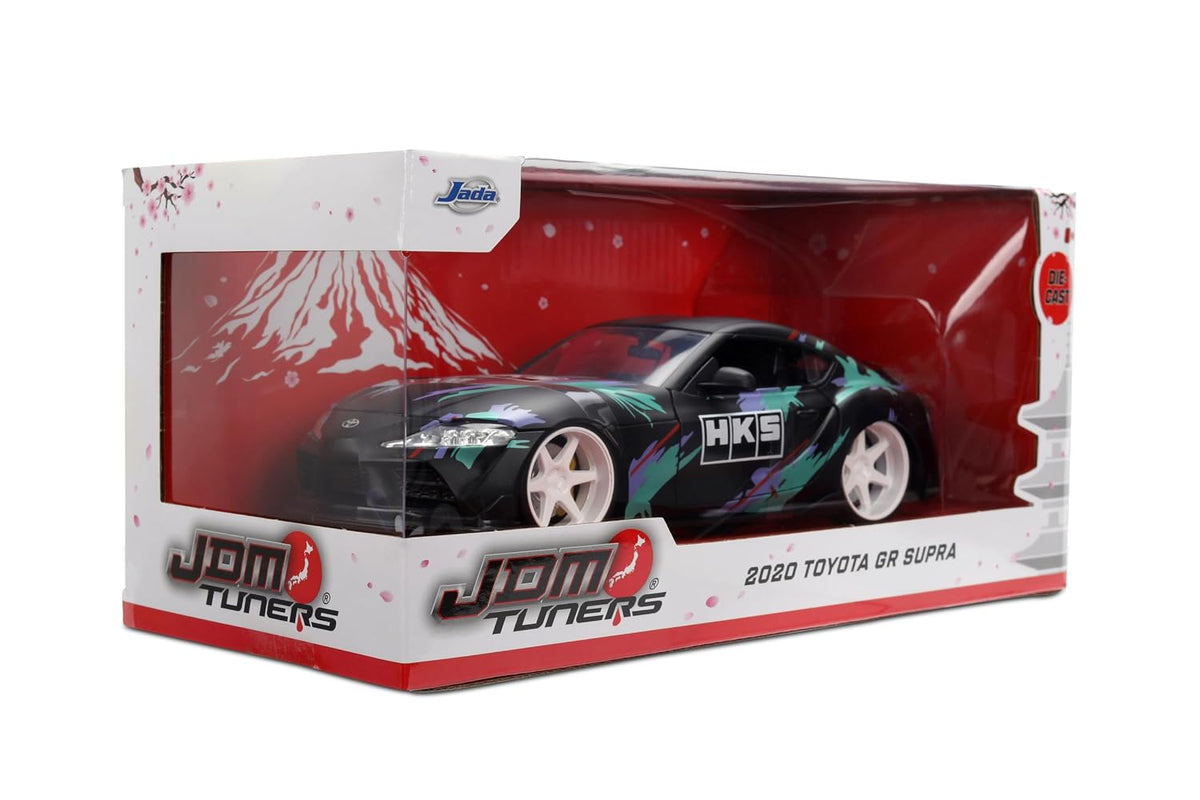 Jada 2020 Toyota GR Supra HKS, Black/Green Toys 37023-1/24 Scale Diecast Model Car ( COD NOT AVAILABLE0