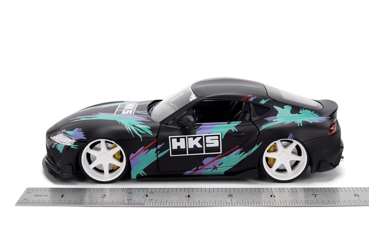 Jada 2020 Toyota GR Supra HKS, Black/Green Toys 37023-1/24 Scale Diecast Model Car ( COD NOT AVAILABLE0