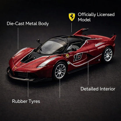 Wizplex Bburago Ferrari FXX K 1:64 Scale Die-Cast Metal Toy Car – Red Collectible Miniature Model for Display & Gifting, Ages 3+ | COD NOT AVAILABLE