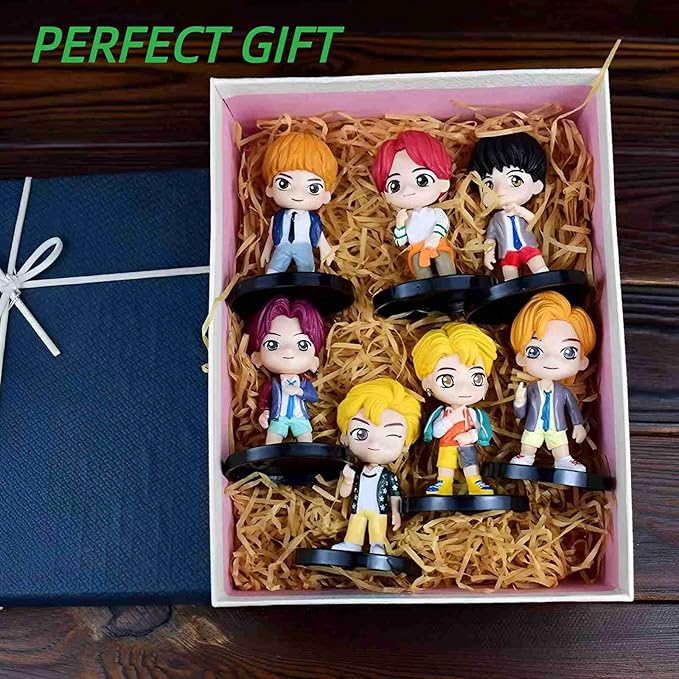 BTS -  Hip Set Of 7 |8 Cm|| Limited Edition Collectible Action Figure