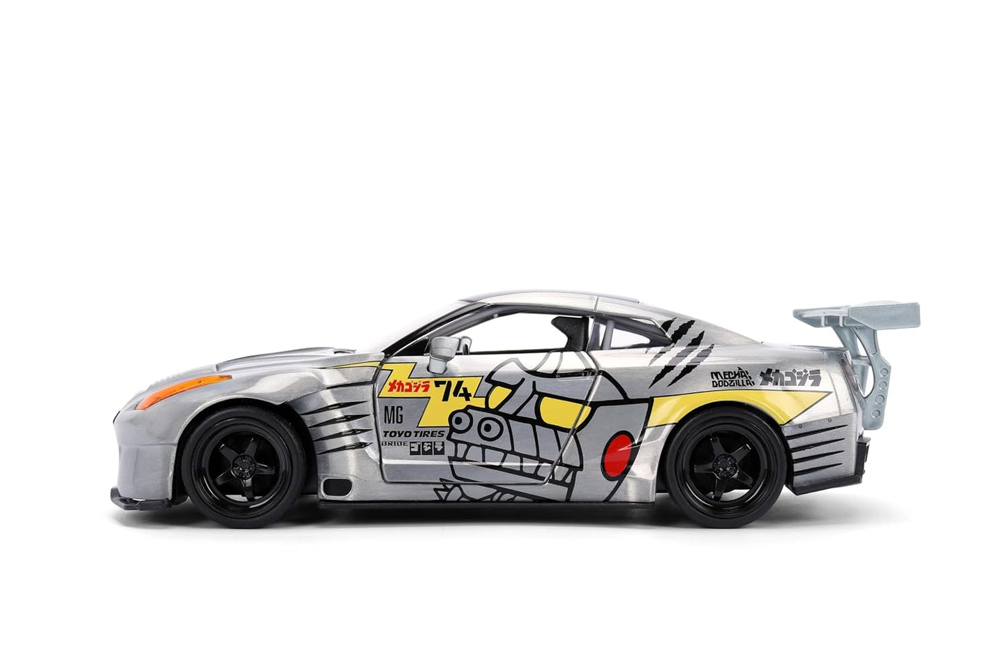 Jada Mechagodzilla w/ 2009 Nissan GT-R R35 Ben Sopra – 1:24 Anime Hollywood Rides – Die-Cast Car & Figure Toys – Opening Doors, Hood & Trunk – Collectible – Ages 8+ – Multi-Color ( COD NOT AVAILABLE)
