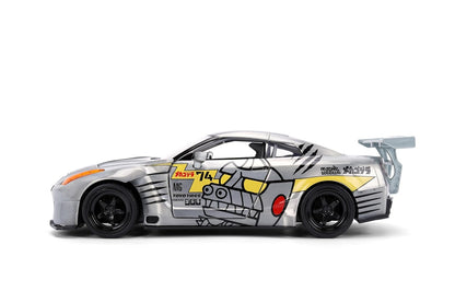 Jada Mechagodzilla w/ 2009 Nissan GT-R R35 Ben Sopra – 1:24 Anime Hollywood Rides – Die-Cast Car & Figure Toys – Opening Doors, Hood & Trunk – Collectible – Ages 8+ – Multi-Color ( COD NOT AVAILABLE)