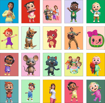 Cocomelon Kids Fridge Magnet Set, Refrigerator Magnets | Fun Collectible Gift & Home Décor (Pack of 20) 4x5 cm
