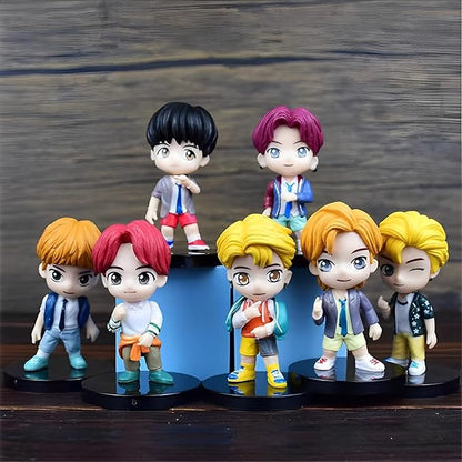 BTS -  Hip Set Of 7 |8 Cm|| Limited Edition Collectible Action Figure