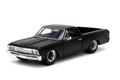 Fast & Furious Fast X 1:24 1967 Chevy El Camino Die-Cast Car, Toys for Kids and Adults,Black ( COD NOT AVAILABLE)
