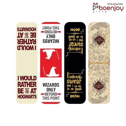 Harry Potter Bookmark Set of 10-8 Magnetic Bookmarks + 2 Paper Bookmarks for Book Lovers, Aesthetic Bookmarks, Magnetic Bookmarks for Readers (11 x 2.9 cm) (Quotes)