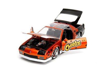 Jada Toys Cheetos 1:24 1985 Chevy Camaro Z28 Die-Cast Car & 2.75" Chester Cheetah Figure, Orange (COD NOT AVAILABLE)