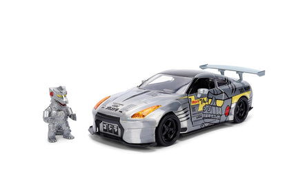 Jada Mechagodzilla w/ 2009 Nissan GT-R R35 Ben Sopra – 1:24 Anime Hollywood Rides – Die-Cast Car & Figure Toys – Opening Doors, Hood & Trunk – Collectible – Ages 8+ – Multi-Color ( COD NOT AVAILABLE)