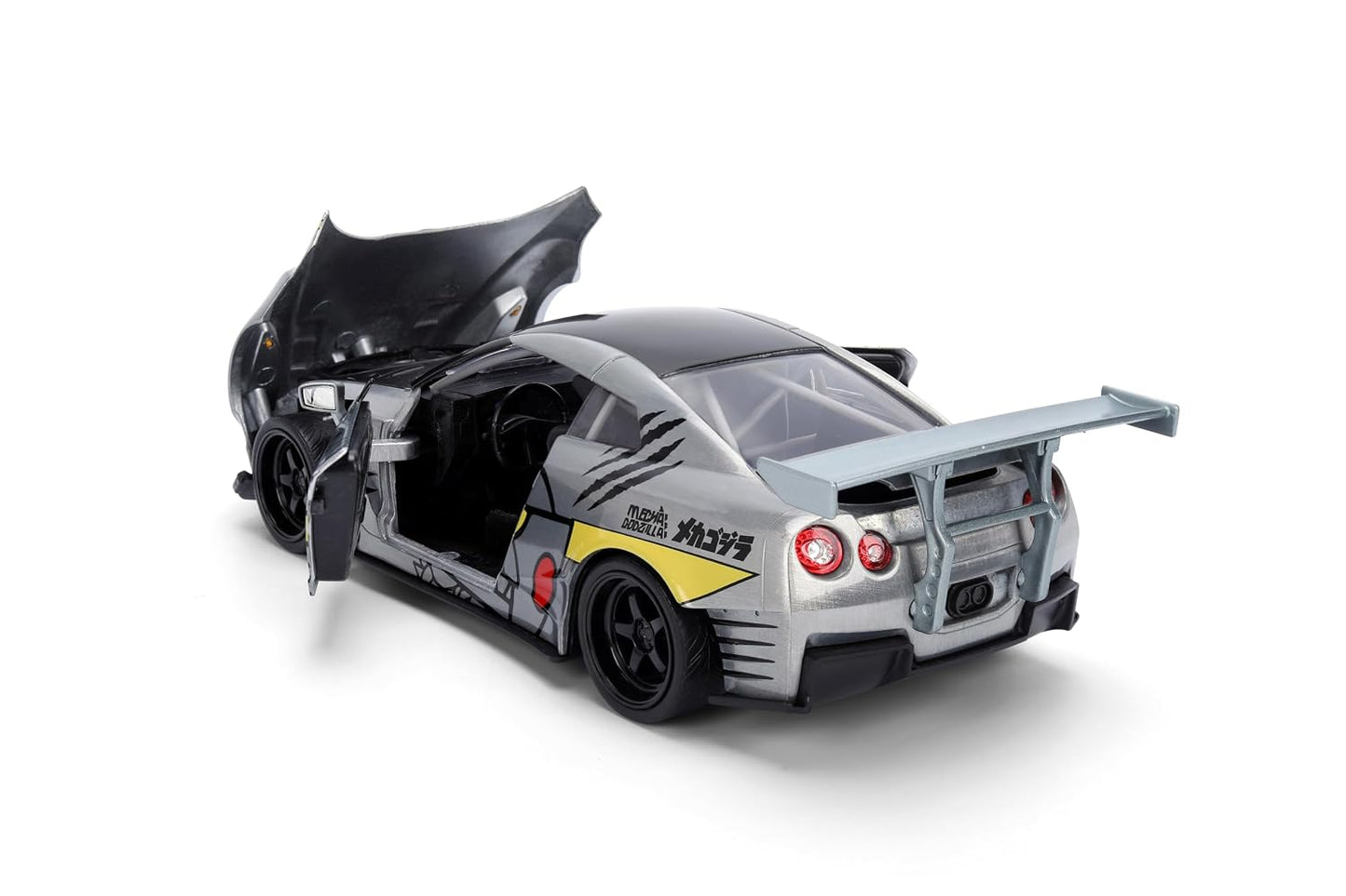 Jada Mechagodzilla w/ 2009 Nissan GT-R R35 Ben Sopra – 1:24 Anime Hollywood Rides – Die-Cast Car & Figure Toys – Opening Doors, Hood & Trunk – Collectible – Ages 8+ – Multi-Color ( COD NOT AVAILABLE)