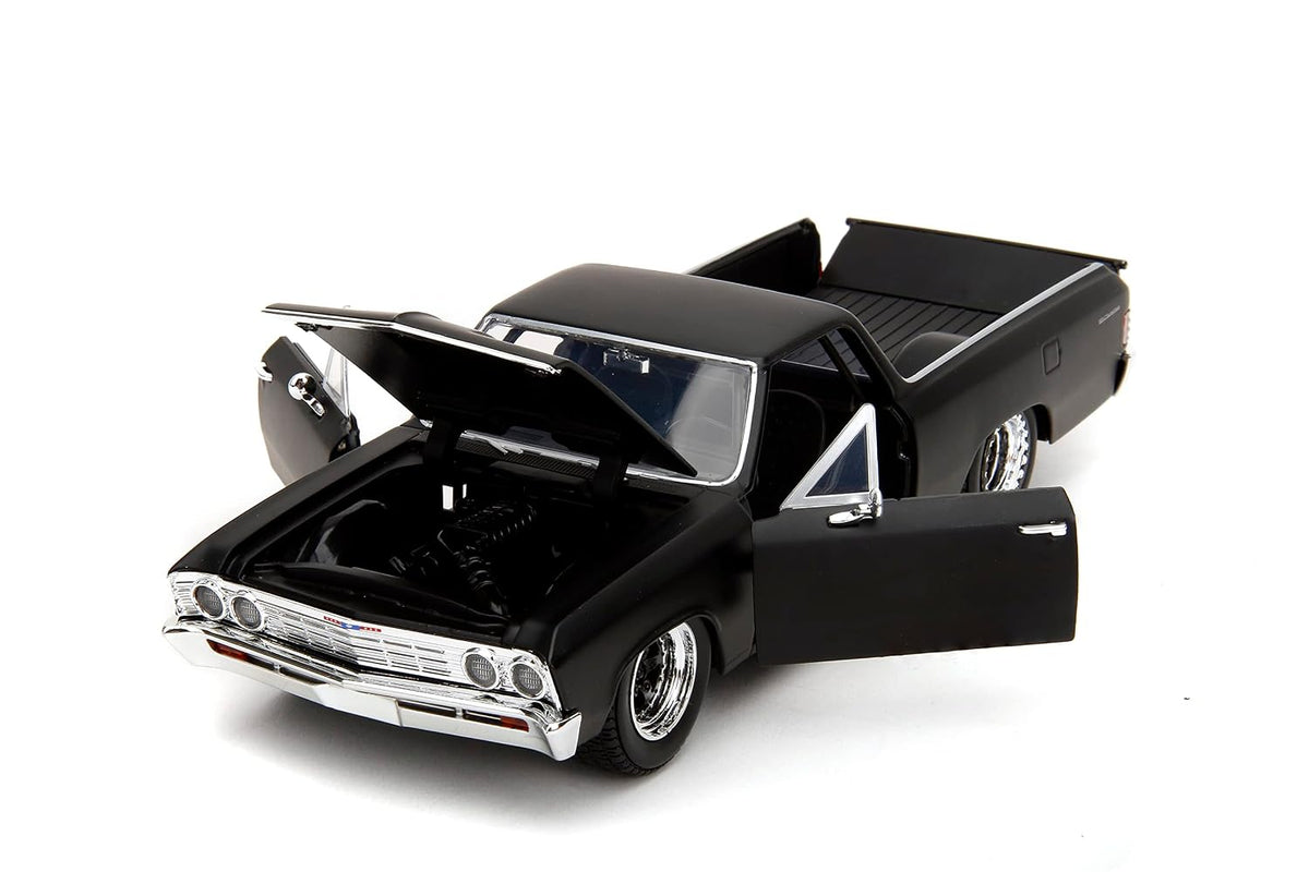 Fast & Furious Fast X 1:24 1967 Chevy El Camino Die-Cast Car, Toys for Kids and Adults,Black ( COD NOT AVAILABLE)