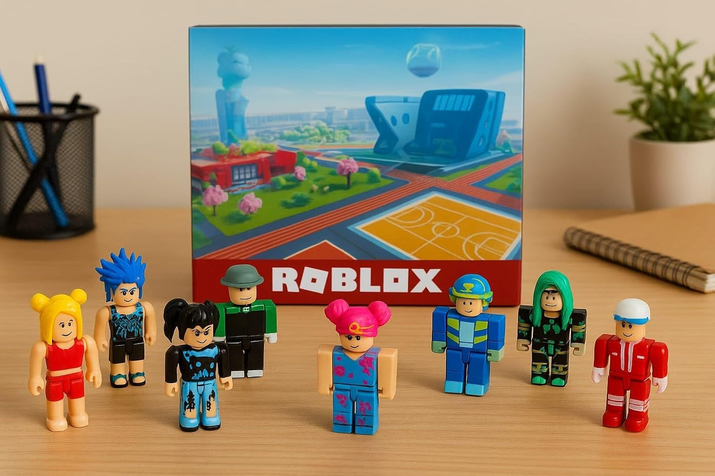 Roblox Building Block Set for Kids, 8 Pcs Mini Figures Play Set, Action Figures | Creative Building Toys for Boys & Girls Age 6+