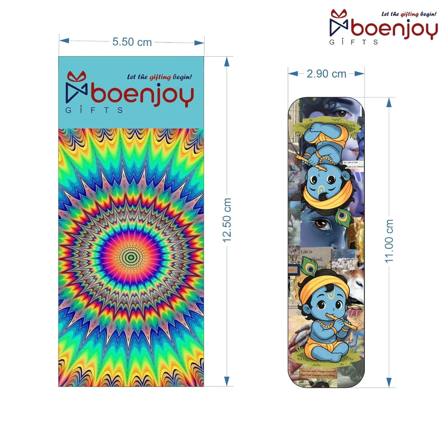 Sanatan Hindu God Bookmark Set of 10-8 Magnetic Bookmarks + 2 Paper Bookmarks for Book Lovers, Aesthetic Bookmarks, Hindu Gods, Sanatani Magnetic Bookmarks for Readers (11 x 2.9 cm)