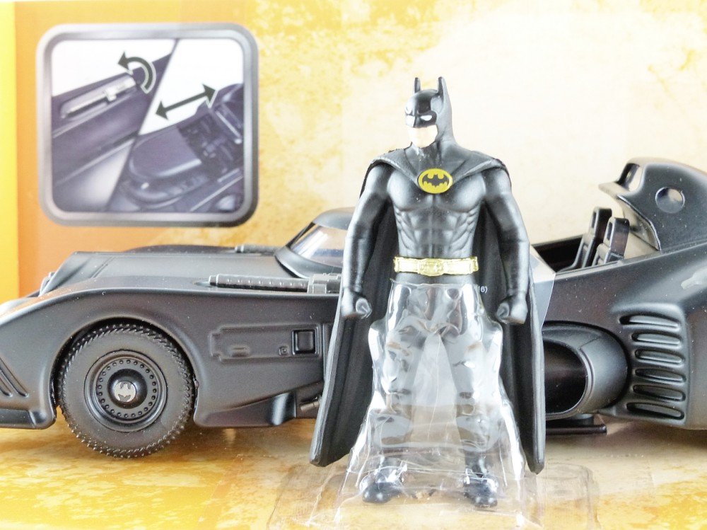 Jada 1:24 1989 Batmobile Toy Vehicle With Batman Action Figure, Black ( COD NOT AVAILABLE)