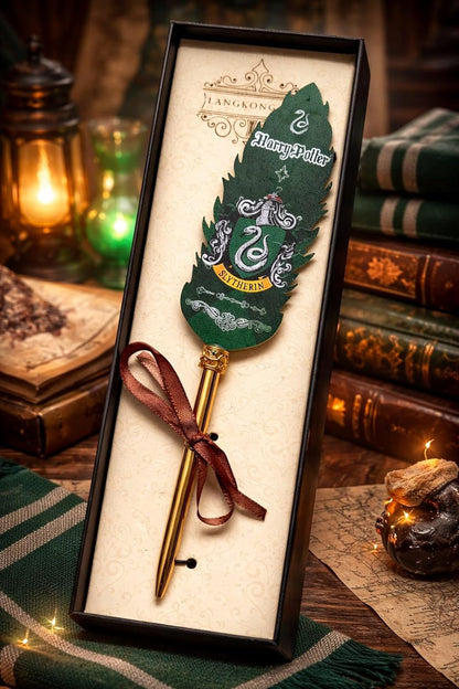 Harry Potter Inspired Quill Pen Set with Feather Dip Pen and Ink Bottle, Wizard Theme Gift (Copy)
