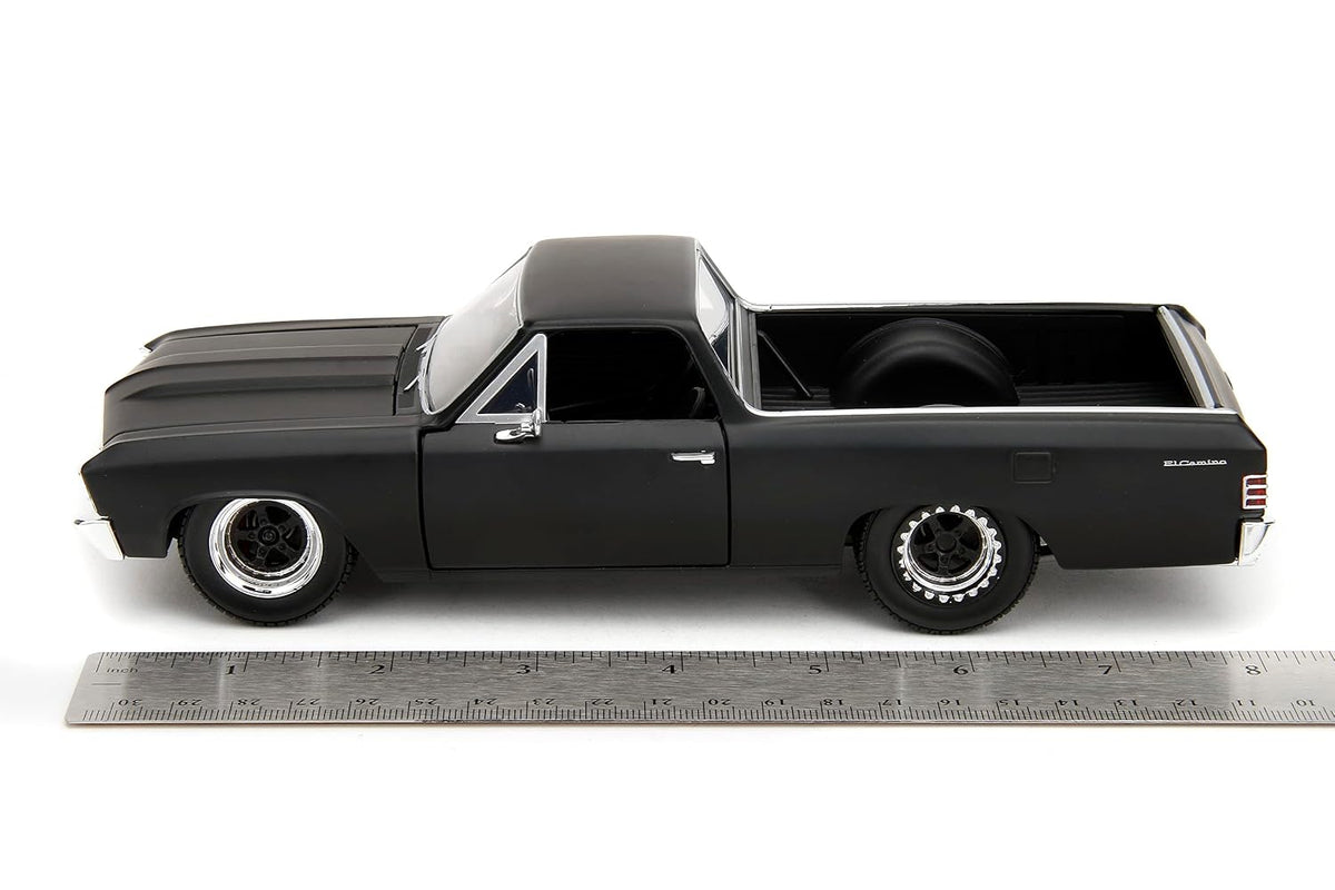 Fast & Furious Fast X 1:24 1967 Chevy El Camino Die-Cast Car, Toys for Kids and Adults,Black ( COD NOT AVAILABLE)