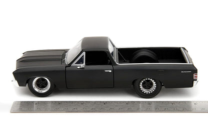 Fast & Furious Fast X 1:24 1967 Chevy El Camino Die-Cast Car, Toys for Kids and Adults,Black ( COD NOT AVAILABLE)