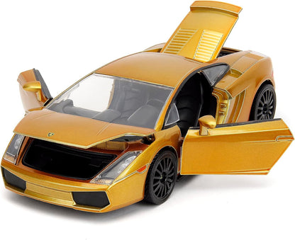 Jada Fast & Furious Fast X 1:24 Gold Lamborghini Gallardo Die-Cast Car, Toys for Kids and Adults( COD NOT AVAILABLE )
