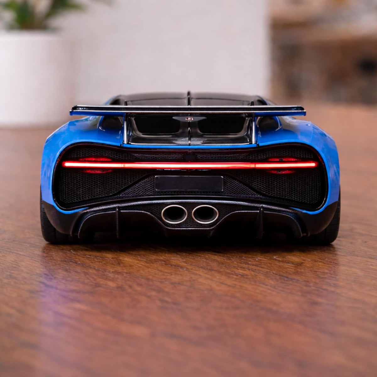 Bugatti Chiron 1:64 Scale Miniature Sports Car Model – Blue & Black Collectible Toy with Box | COD Not Available